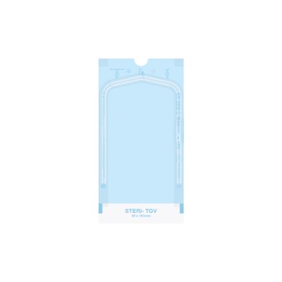 Sachets De St&eacute;rilisation Autocollants, 90 x 165mm Steri-Tov - Lot De 200