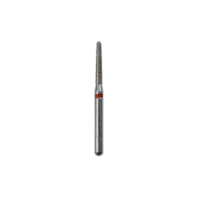 Fraises Diamant&eacute;es F.G. - Lot De 6 Conique A Extremite Ronde Conge 14 De Ro C12 856 198 L Tete 8mm L Totale 21mm 014 110mm Fin Fine 40 50u Rouge variation